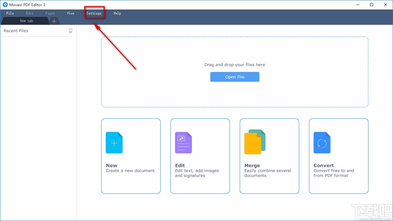 Movavi PDF Editor设置中文的方法