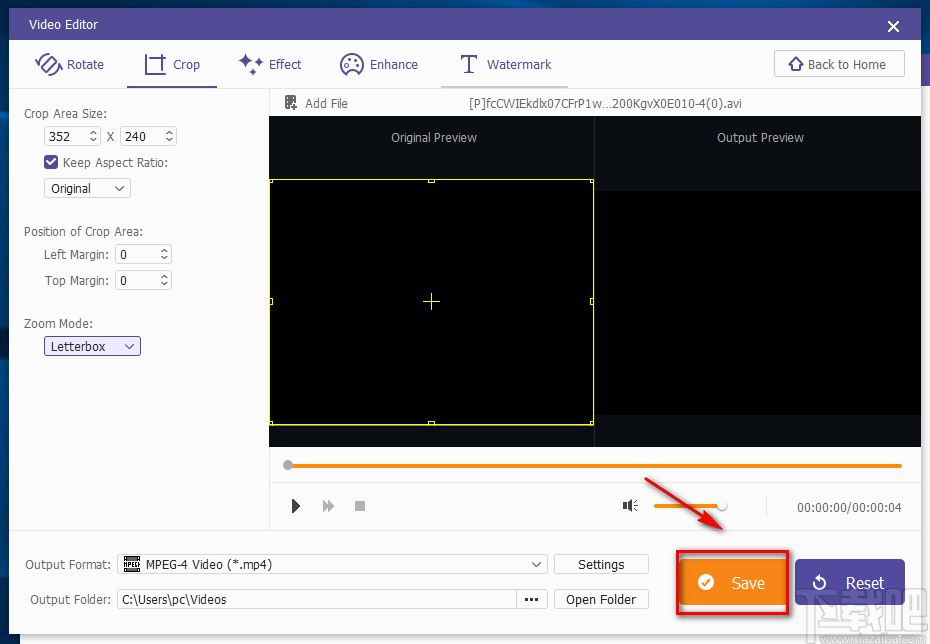 Apeaksoft Video Editor裁剪视频画面的方法步骤
