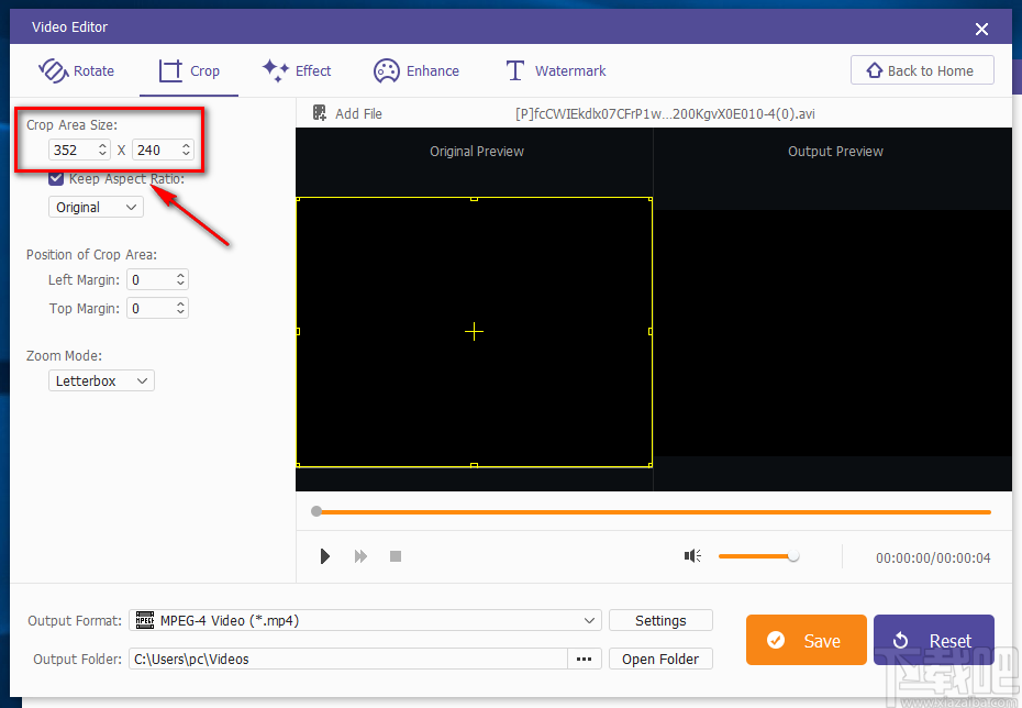 Apeaksoft Video Editor裁剪视频画面的方法步骤