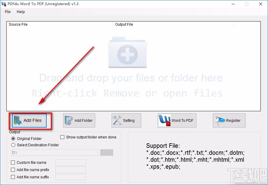 PDFdu Word To PDF Converter将word转为PDF的方法