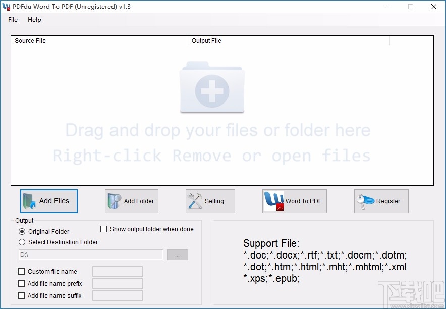 PDFdu Word To PDF Converter将word转为PDF的方法
