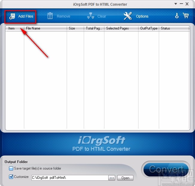 iOrgsoft PDF to HTML Converter将PDF转为HTML的方法