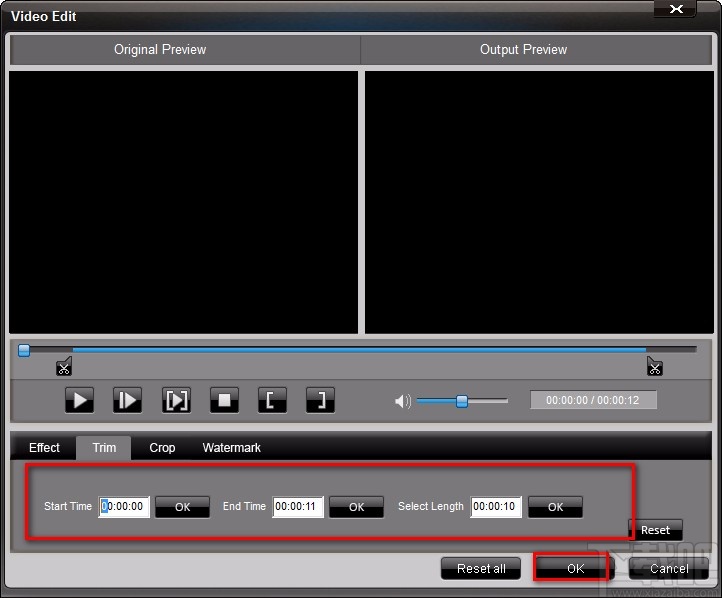4Easysoft XviD Converter剪切视频的方法