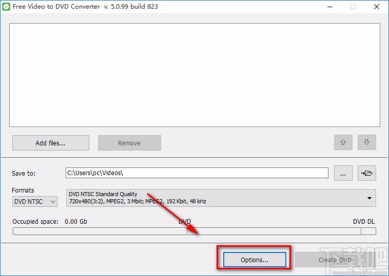 Free Video to DVD Converter设置中文的方法