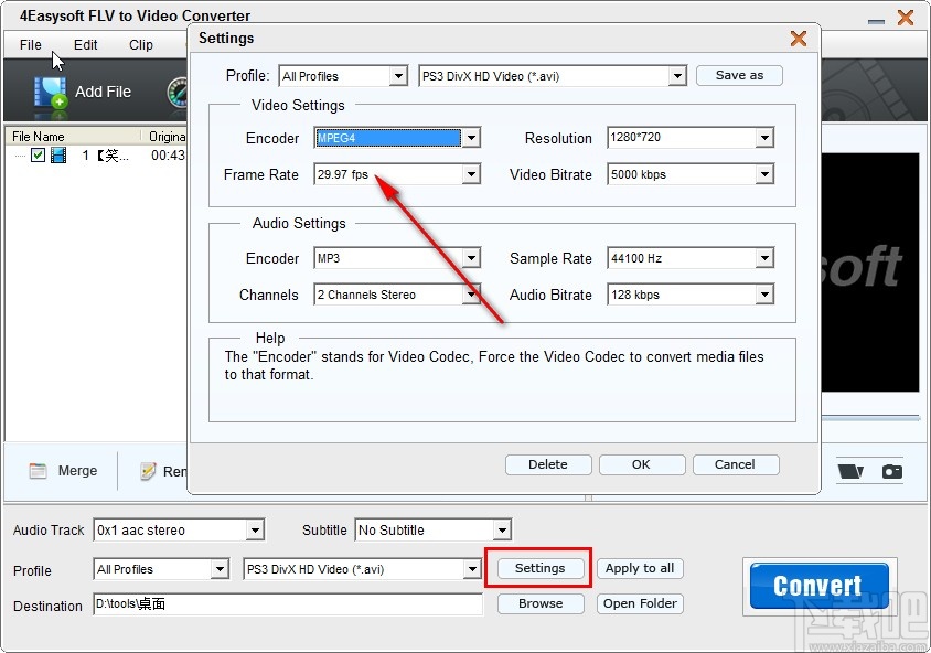 4Easysoft FLV to Video Converter转换视频格式的方法