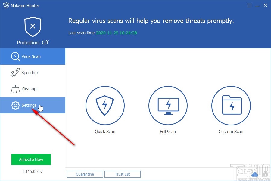 Glarysoft Malware Hunter Pro设置中文界面的方法