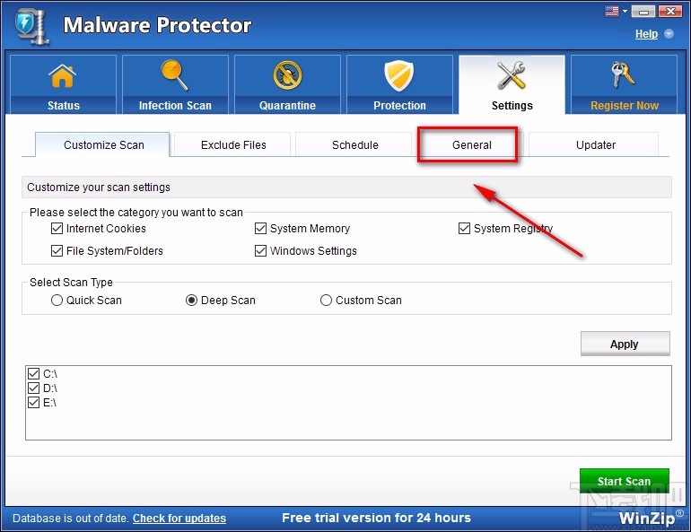 Malware Protector设置中文的方法