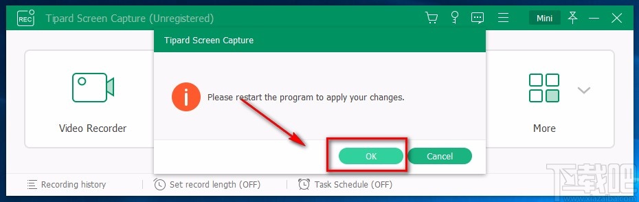 Tipard Screen Capture设置中文的方法