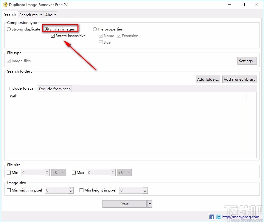 Duplicate Image Remover Free清理重复图片的方法