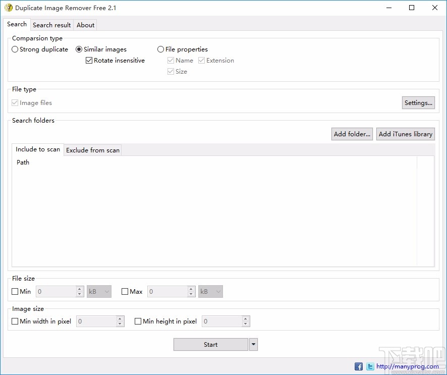 Duplicate Image Remover Free清理重复图片的方法
