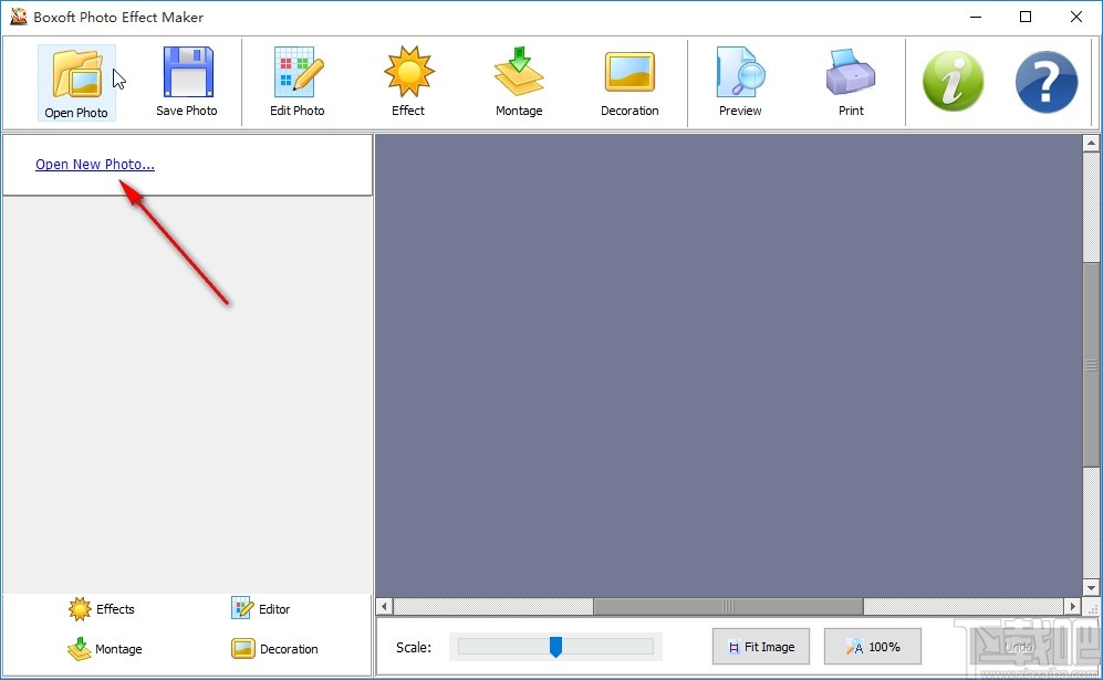 Boxoft Photo Effect Maker裁剪图片的方法