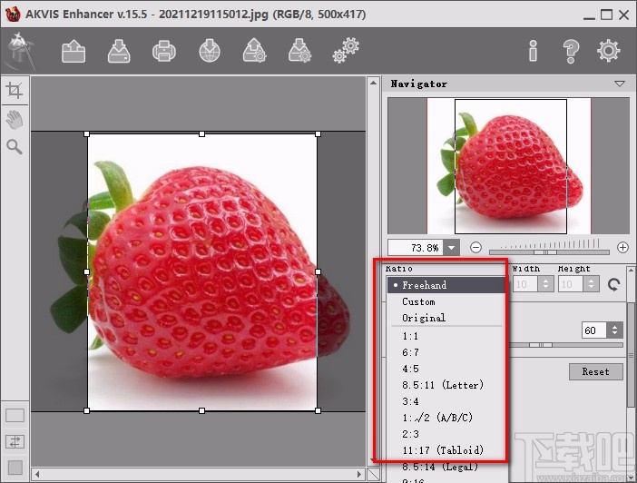 AKVIS Enhancer裁剪图片的方法