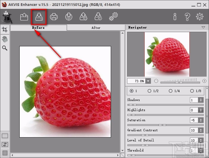 AKVIS Enhancer裁剪图片的方法