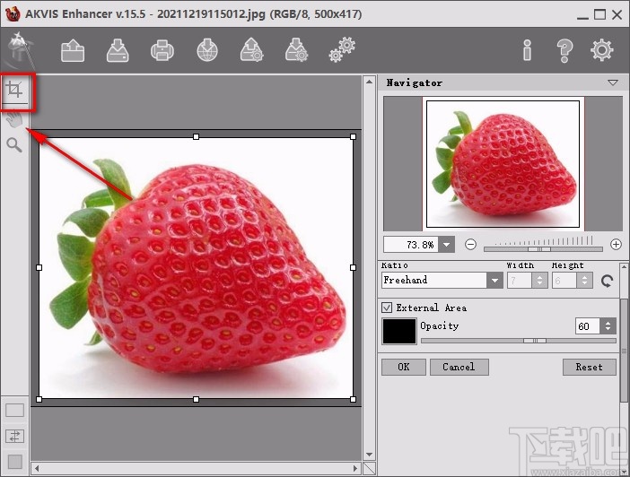 AKVIS Enhancer裁剪图片的方法