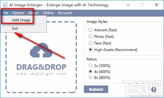 AI Image Enlarger无损放大图片的方法