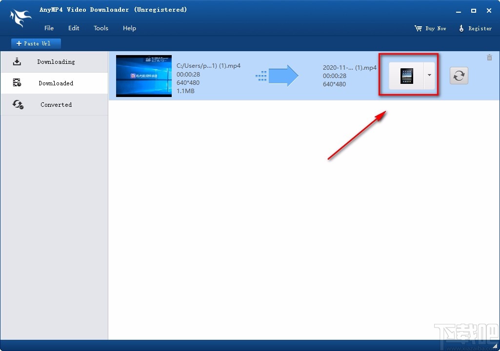 AnyMP4 Video Downloader转换视频格式的方法