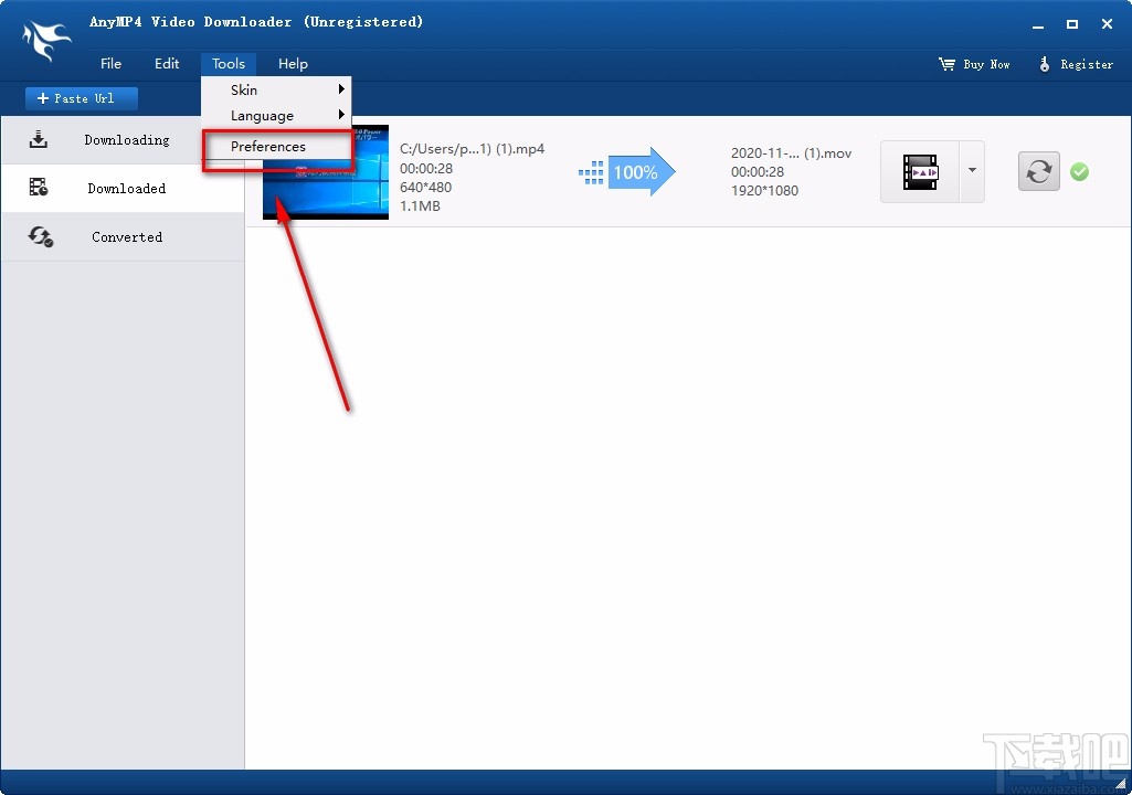 AnyMP4 Video Downloader转换视频格式的方法