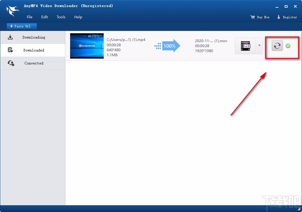 AnyMP4 Video Downloader转换视频格式的方法
