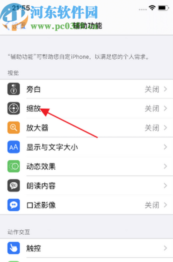 iPhone 11关闭切换缩放方式的方法步骤