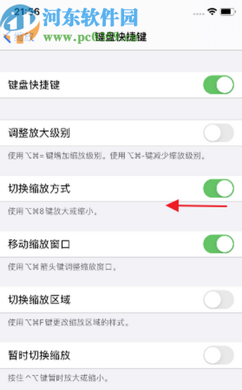 iPhone 11关闭切换缩放方式的方法步骤