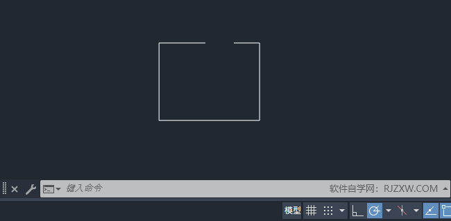 CAD如何让有缺口的图形闭合