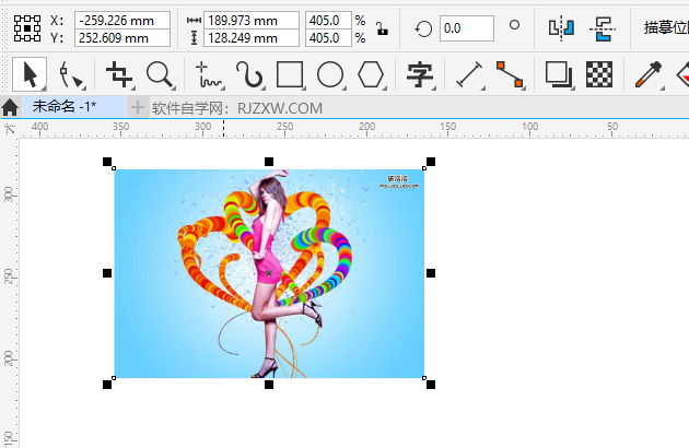 CDR把图片调整蚀刻效果的方法
