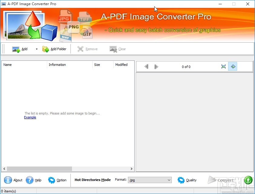 A-PDF Image Converter Pro转换图片格式的方法