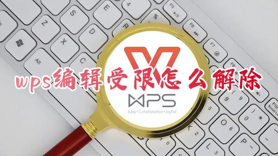 wps编辑受限怎么解除 wps文档不能编辑怎么办