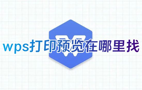 wps打印预览在哪里找 wps表格打印预览怎么看快捷键