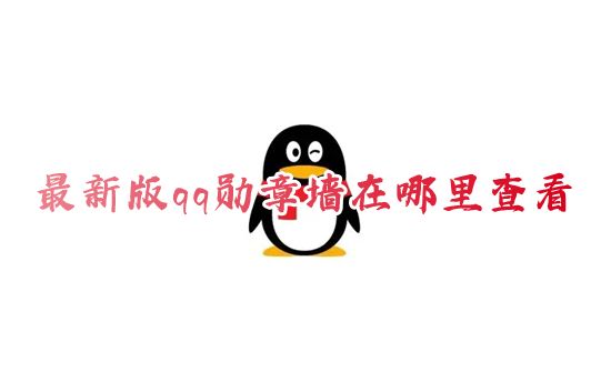 最新版qq勋章墙在哪里查看 qq怎么看勋章墙2023