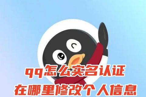 qq怎么实名认证在哪里修改个人信息 电脑qq怎么实名认证身份