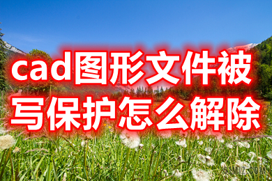 cad图形文件被写保护怎么解除 cad图形文件被写保护无法保存怎么办