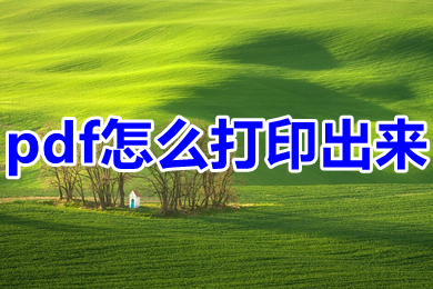 pdf怎么打印出来 pdf怎么免费打印出来