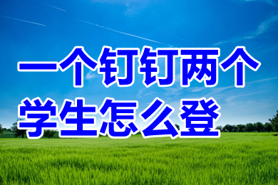 一个钉钉两个学生怎么登 钉钉可以一个账号登录两个设备吗