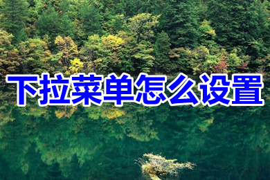 下拉菜单怎么设置 excel下拉菜单的设置方法介绍