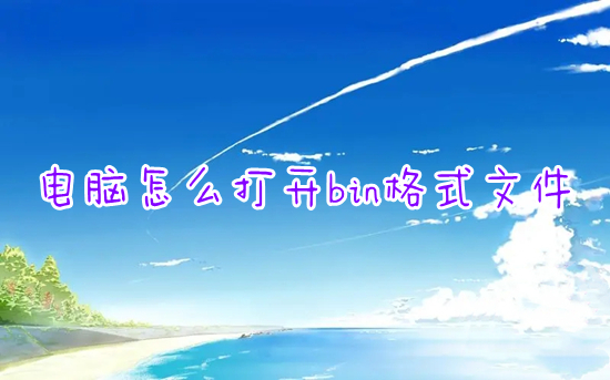电脑怎么打开bin格式文件 如何打开bin文件格式