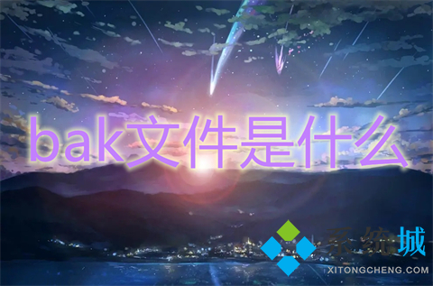 bak文件是什么 bak是什么格式的文件