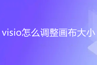 visio怎么调整画布大小 visio调整画布大小的方法介绍