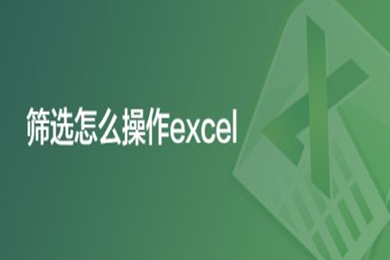 筛选怎么操作excel excel中筛选操作方法介绍
