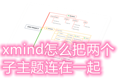xmind怎么把两个子主题连在一起 xmind把两个子主题连在一起的方法