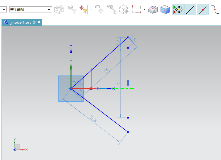 UG12.0快速延伸草图的方法