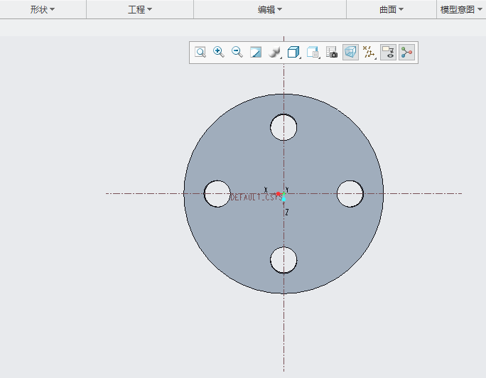 CREO软件如何进入默认方向