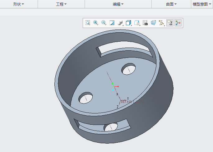 CREO如何进入BOTTOM视图方向