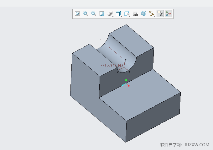 CREO零件图如何进入TOP显示
