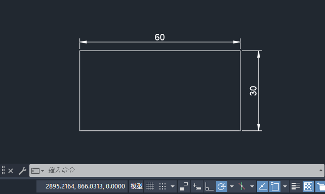 cad矩形每边扩大30公分