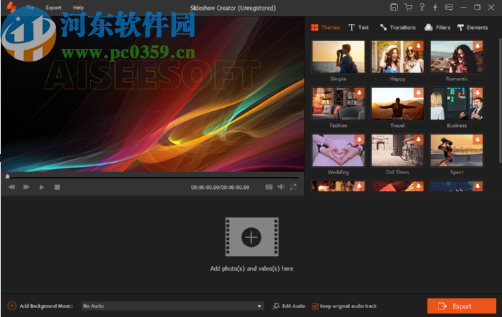 Aiseesoft Slideshow Creator制作幻灯片的方法