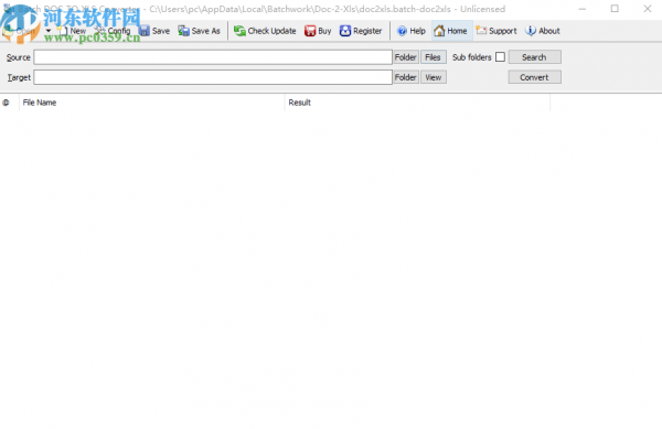 Batch DOC TO XLS Converter将doc转换成xls的方法步骤