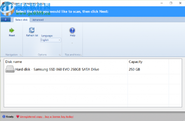DiskDigger Pro设置成中文界面的方法步骤