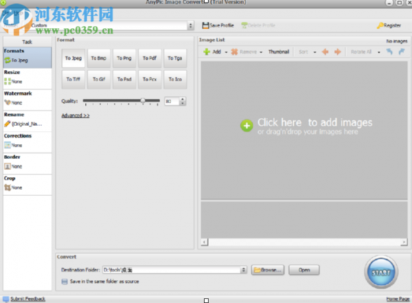 AnyPic Image Converter批量修改图片大小的方法步骤