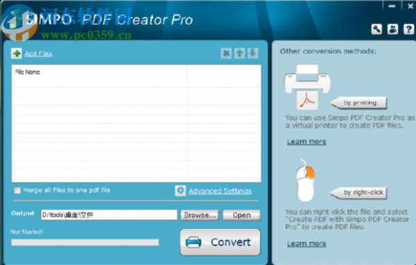 Simpo PDF Creator Pro软件设置成中文的方法